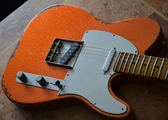 Custom Fender Telecaster Tangerine Relic