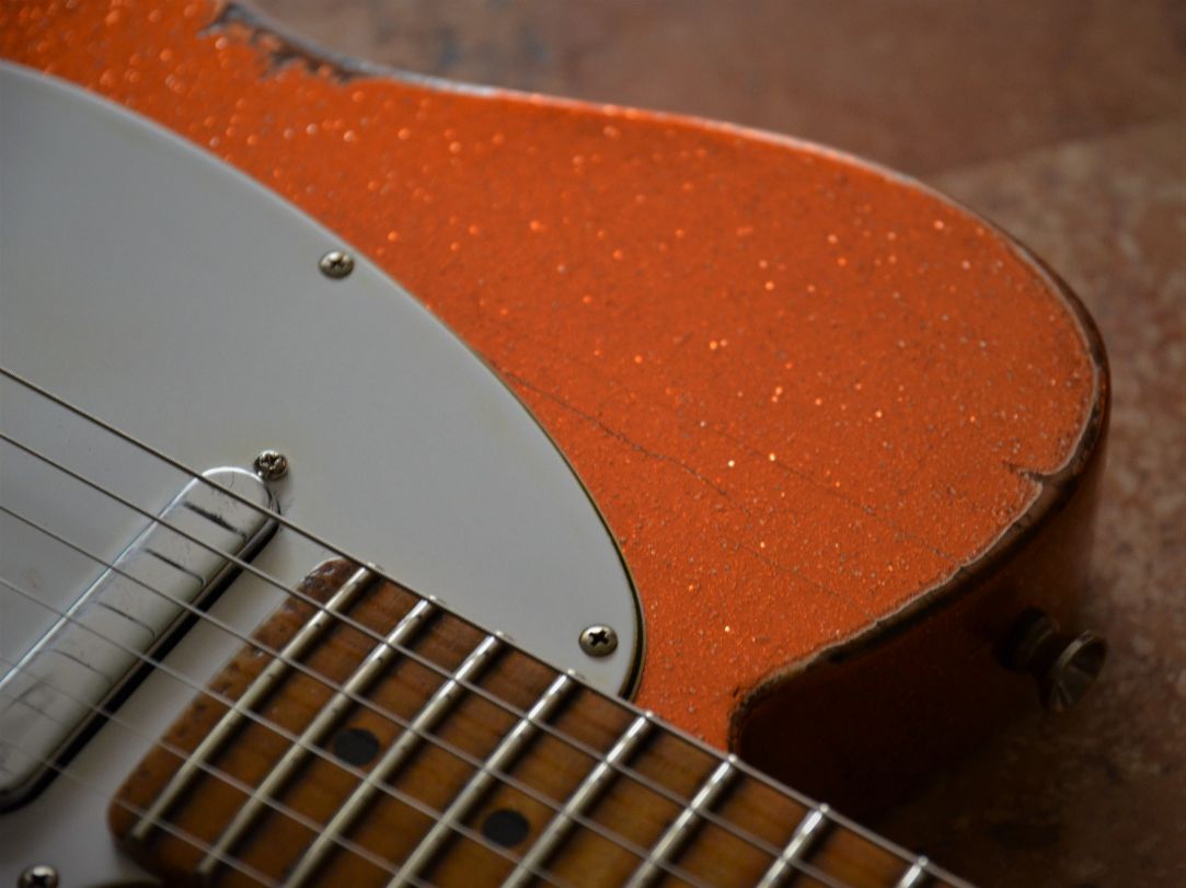 Custom Fender Telecaster Tangerine Sparkle Relic