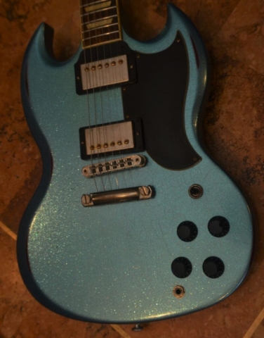 Gibson SG Pelham Blue Sparkle Body