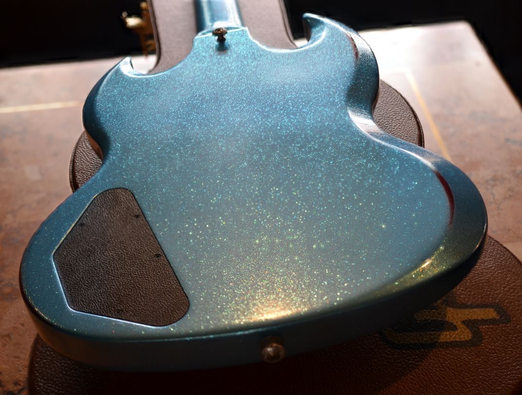 Gibson SG Relic Custom Guitar Pelham Blue Sparkle